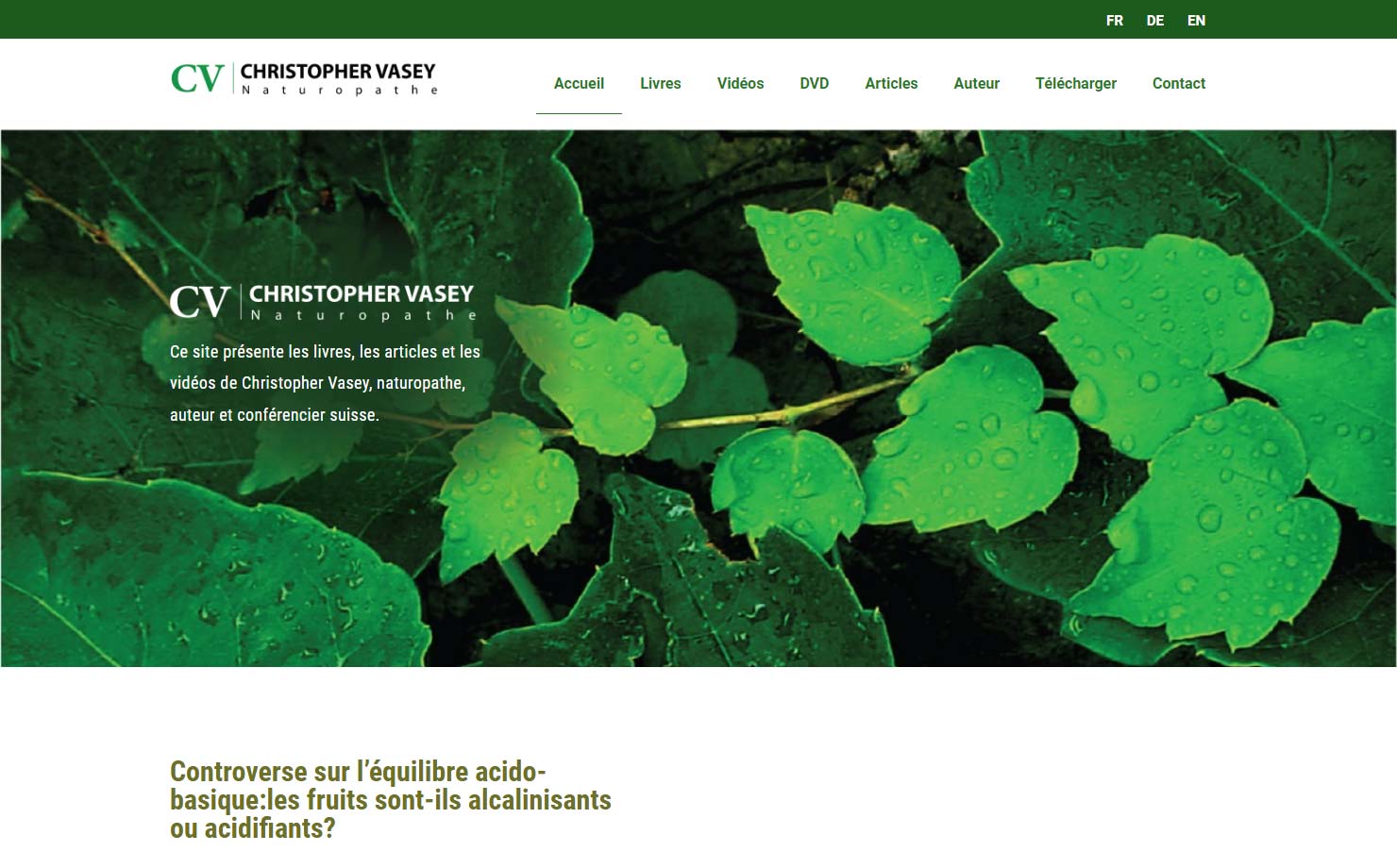 C. Vasey - Bien-être et naturopathie en Suisse