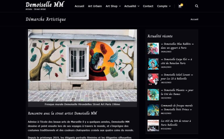 Demoiselle MM - Artiste peintre Street art