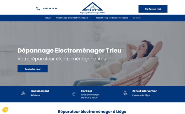 Dépannage Électroménager Trieu - Réparateur d'appareils électroménagers à Liège