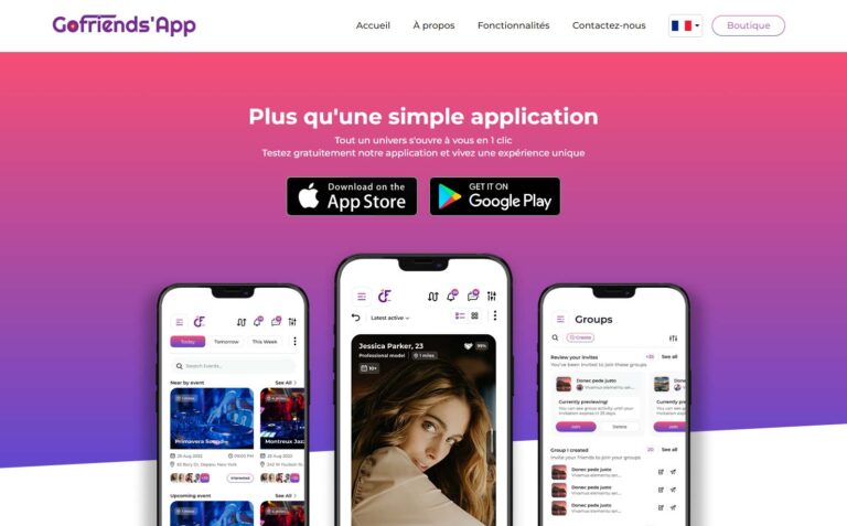 Gofriends - Application de rencontres
