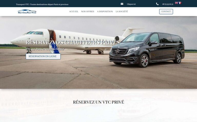 Mon Chauffeur Privé - Réservez un VTC de luxe