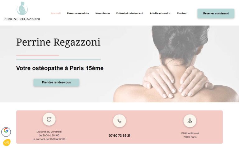 Perrine Regazzoni - Ostéopathe pédiatrique à Paris