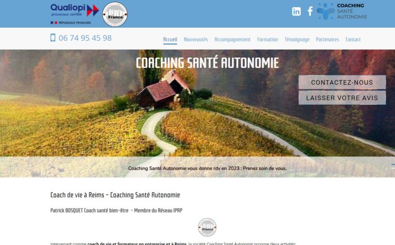 Coaching Santé Autonomie - Coach de vie à Reims
