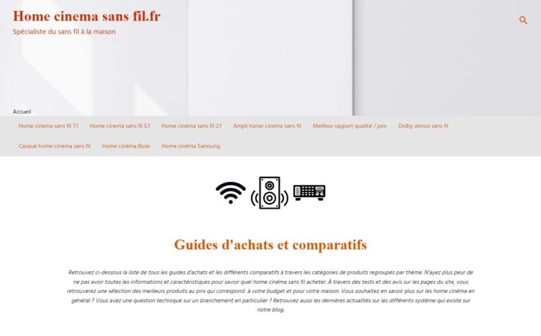 Home cinéma sans fil