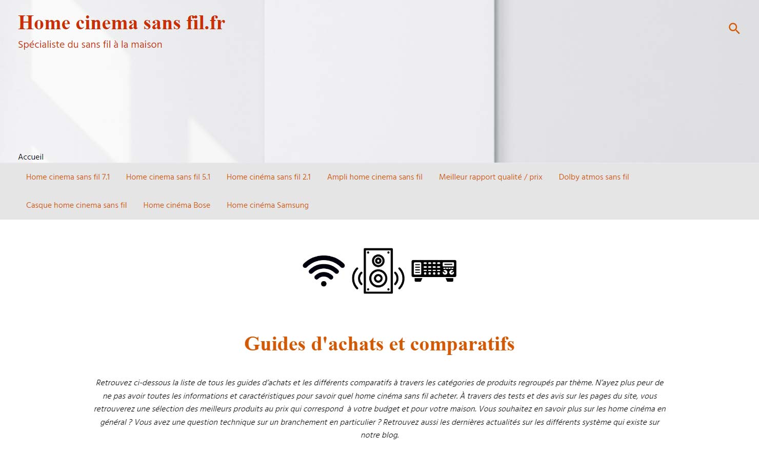 Home cinéma sans fil