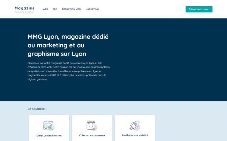 MMG Lyon - Magazine marketing et graphisme sur Lyon