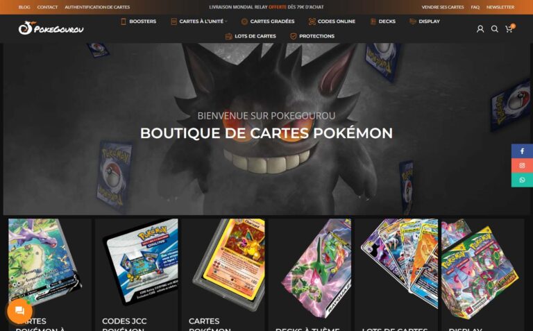Pokegourou - Boutique spécialisée dans les cartes Pokémon