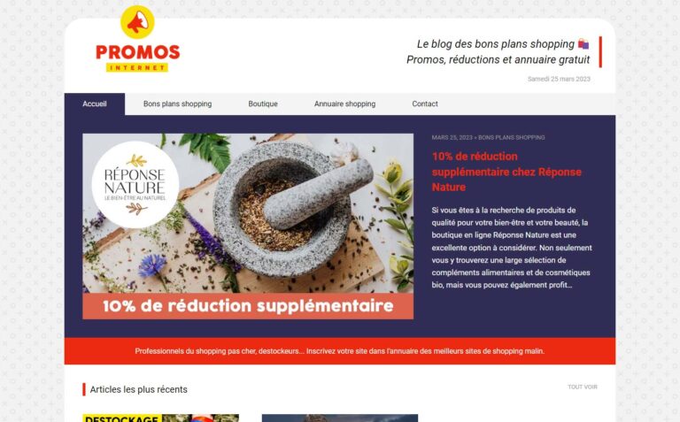 Promos Internet - Les bons plans shopping du Web
