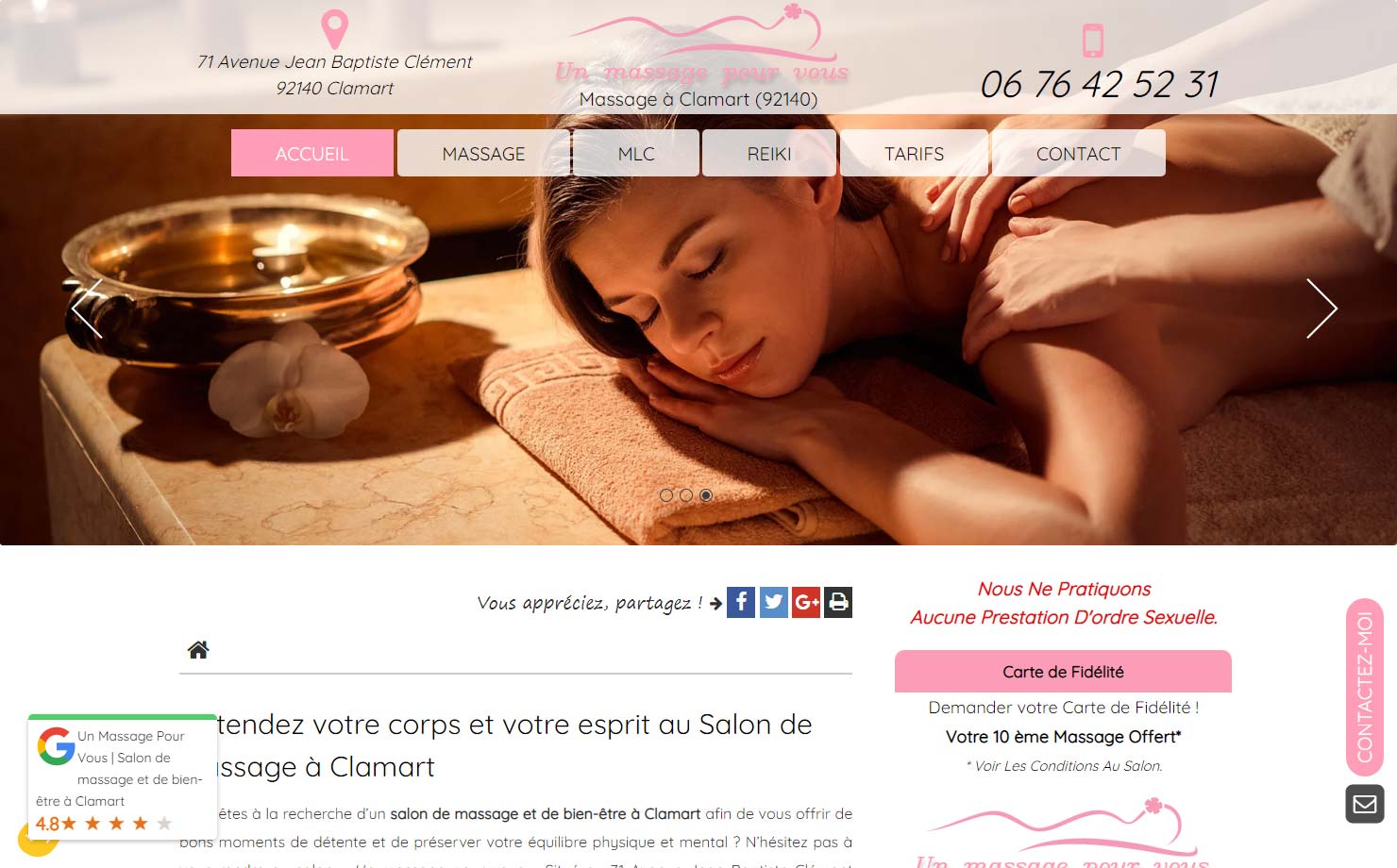 Un massage pour vous - Reiki à Clamart