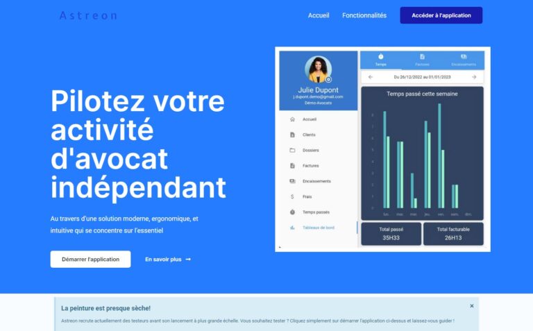 Astreon - Logiciel de gestion pour avocats indépendants