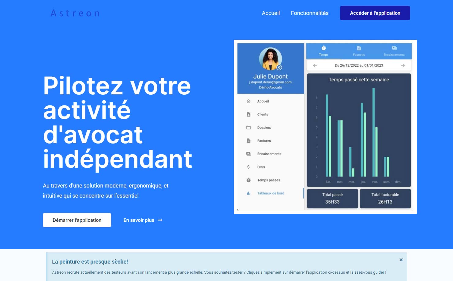 Astreon - Logiciel de gestion pour avocats indépendants