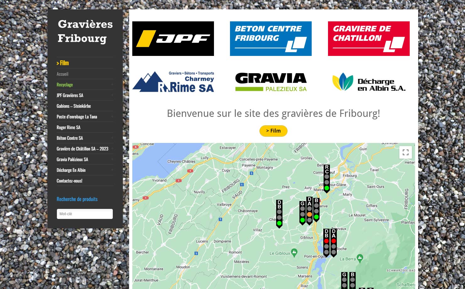 Gravières Fribourg - Cailloux, graves et enrobés pour la construction