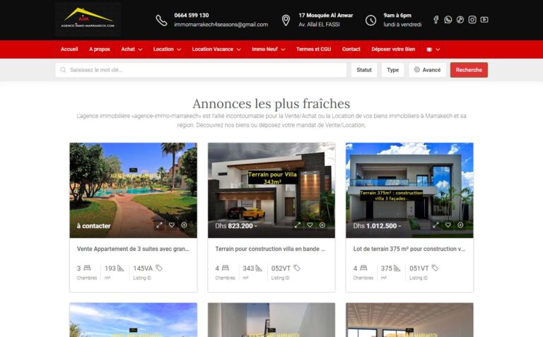 Agence Immo Marrakech - Immobilier à Marrakech, Achat Ou Location