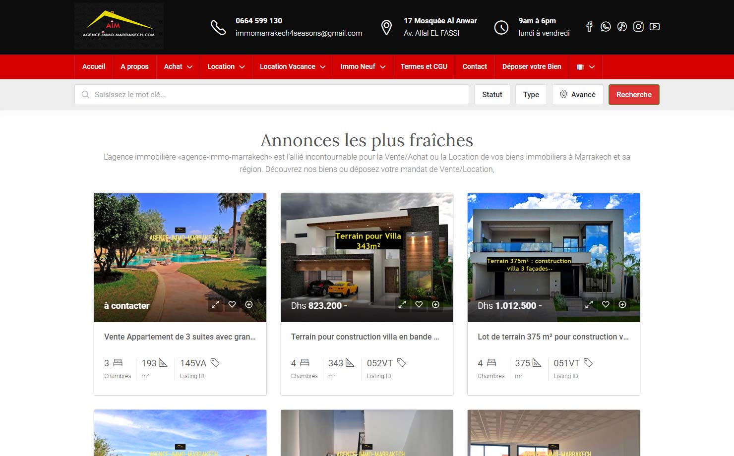 Agence Immo Marrakech - Immobilier à Marrakech, Achat Ou Location