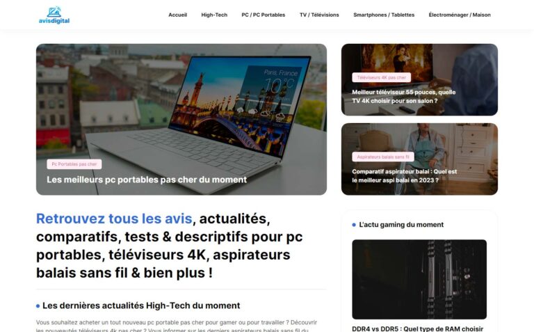 Avis Digital - Blog sur l'actualité High-Tech !