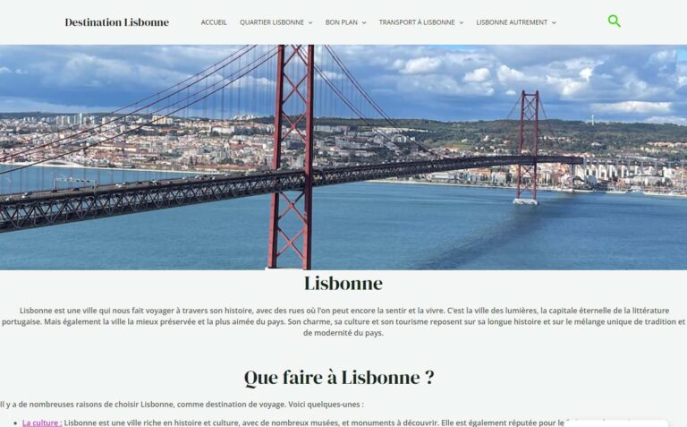 Destination Lisbonne - Voyager au Portugal