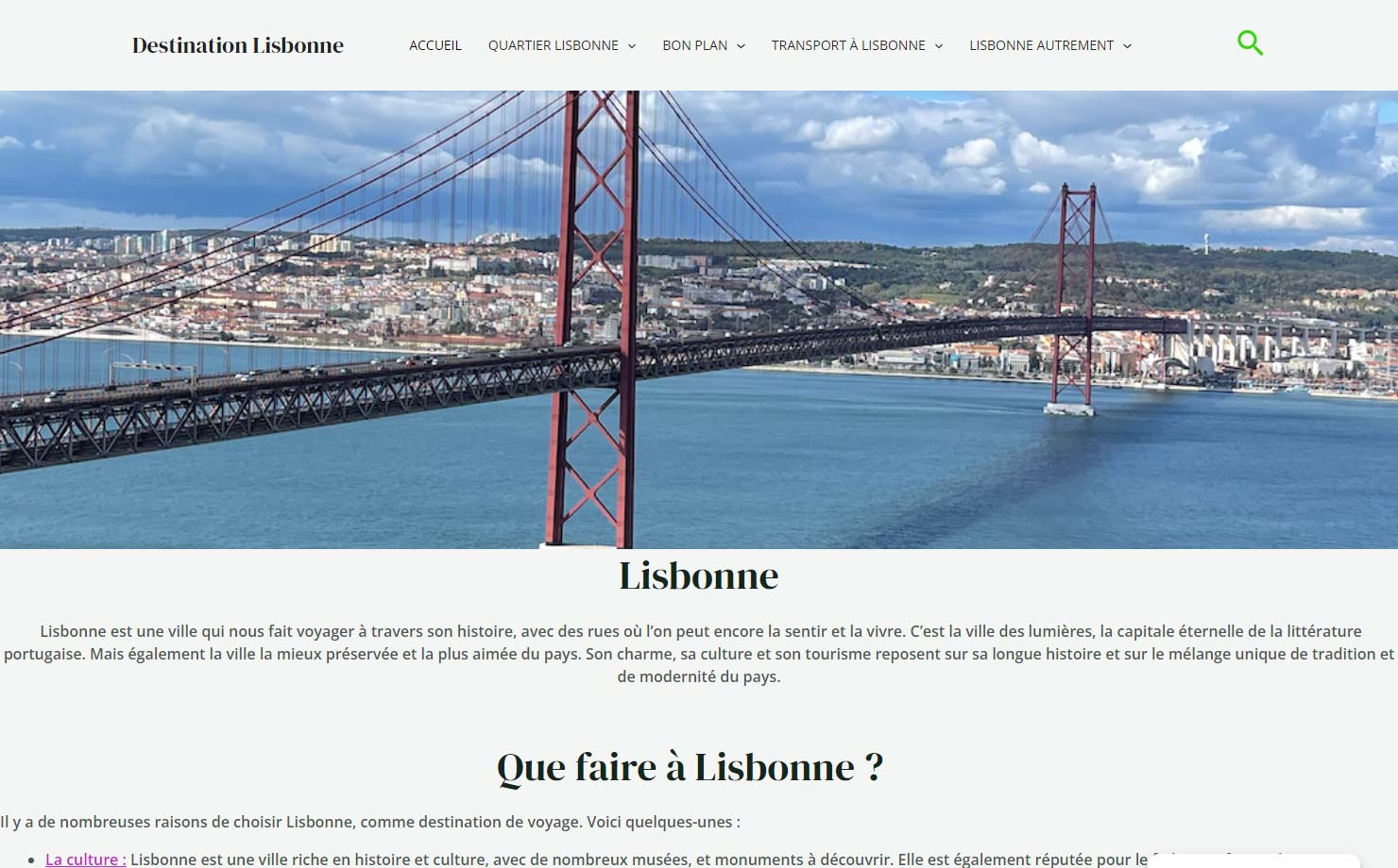 Destination Lisbonne - Voyager au Portugal