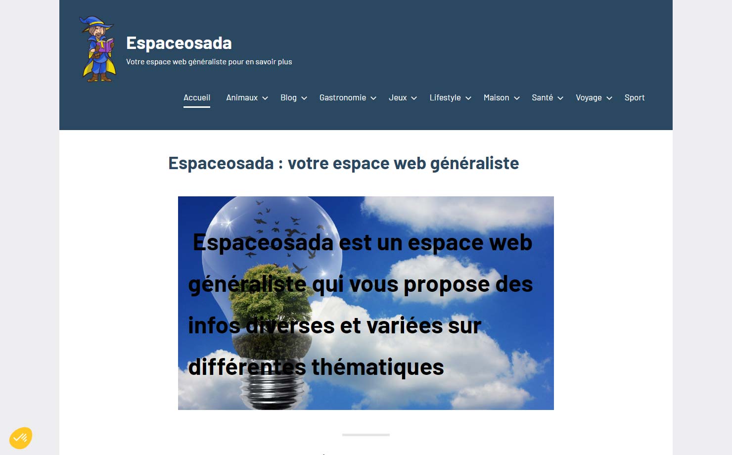 Espaceosada - Site web généraliste