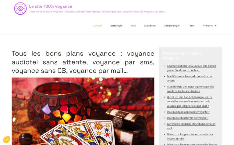 Le site 100% voyance