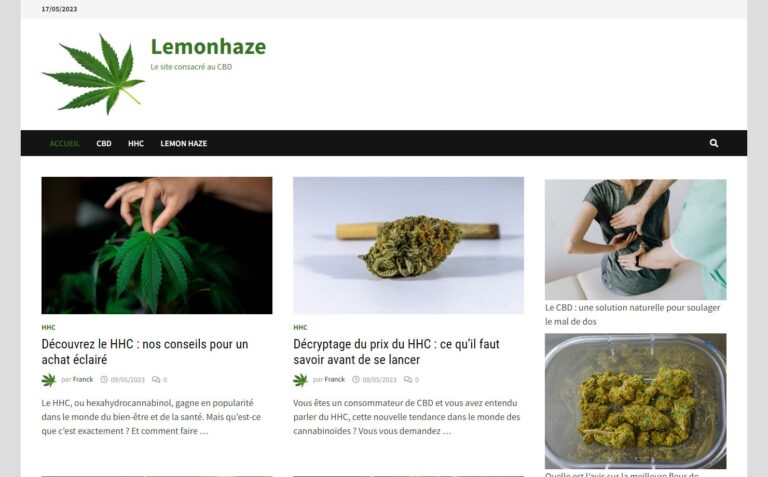 Lemonhaze - Le site consacré au CBD