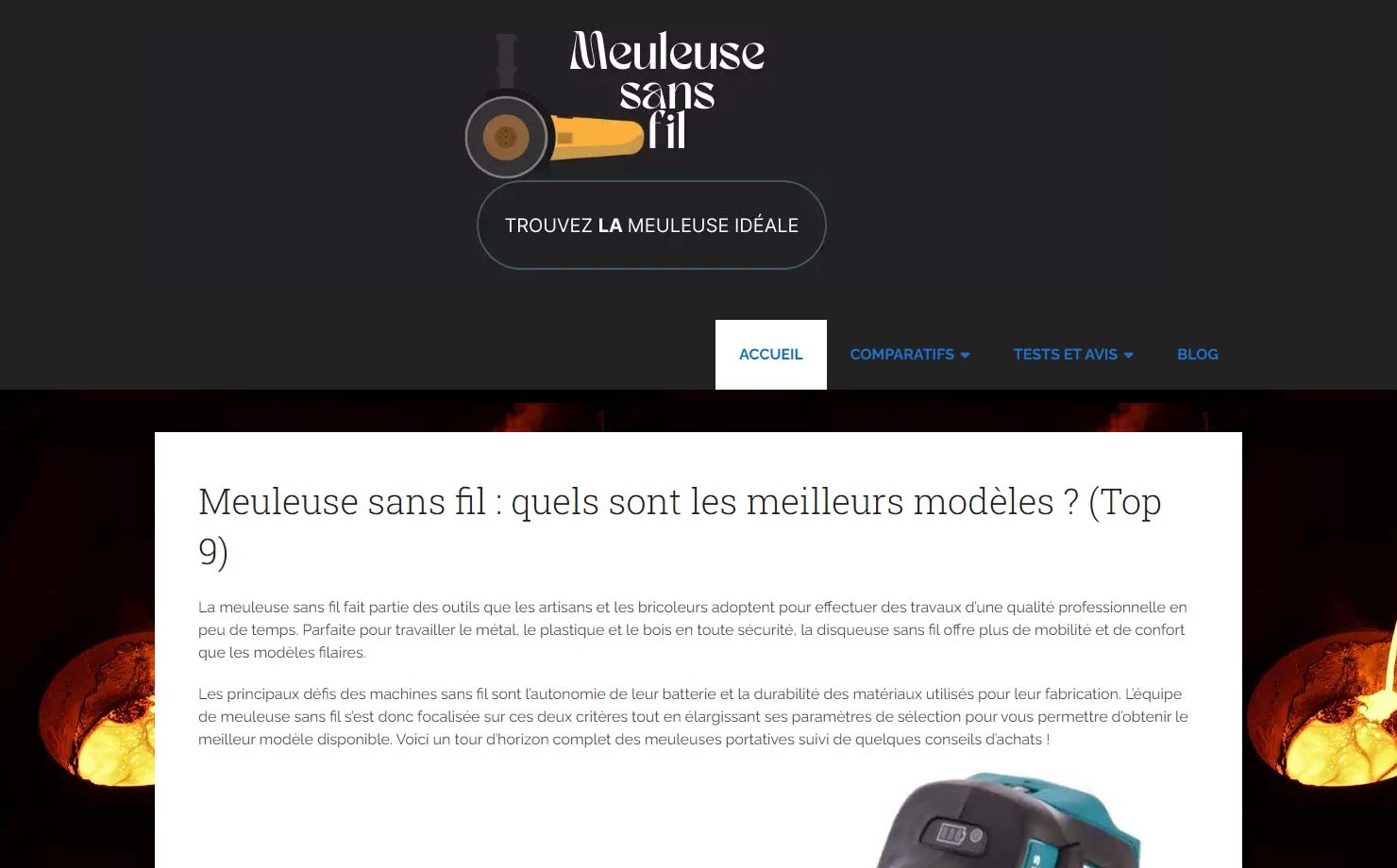 Meuleuse sans fil - Comparatif des meilleurs modèles