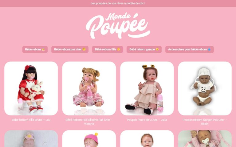 Monde Poupée - Les poupées de vos rêves à portée de clic !