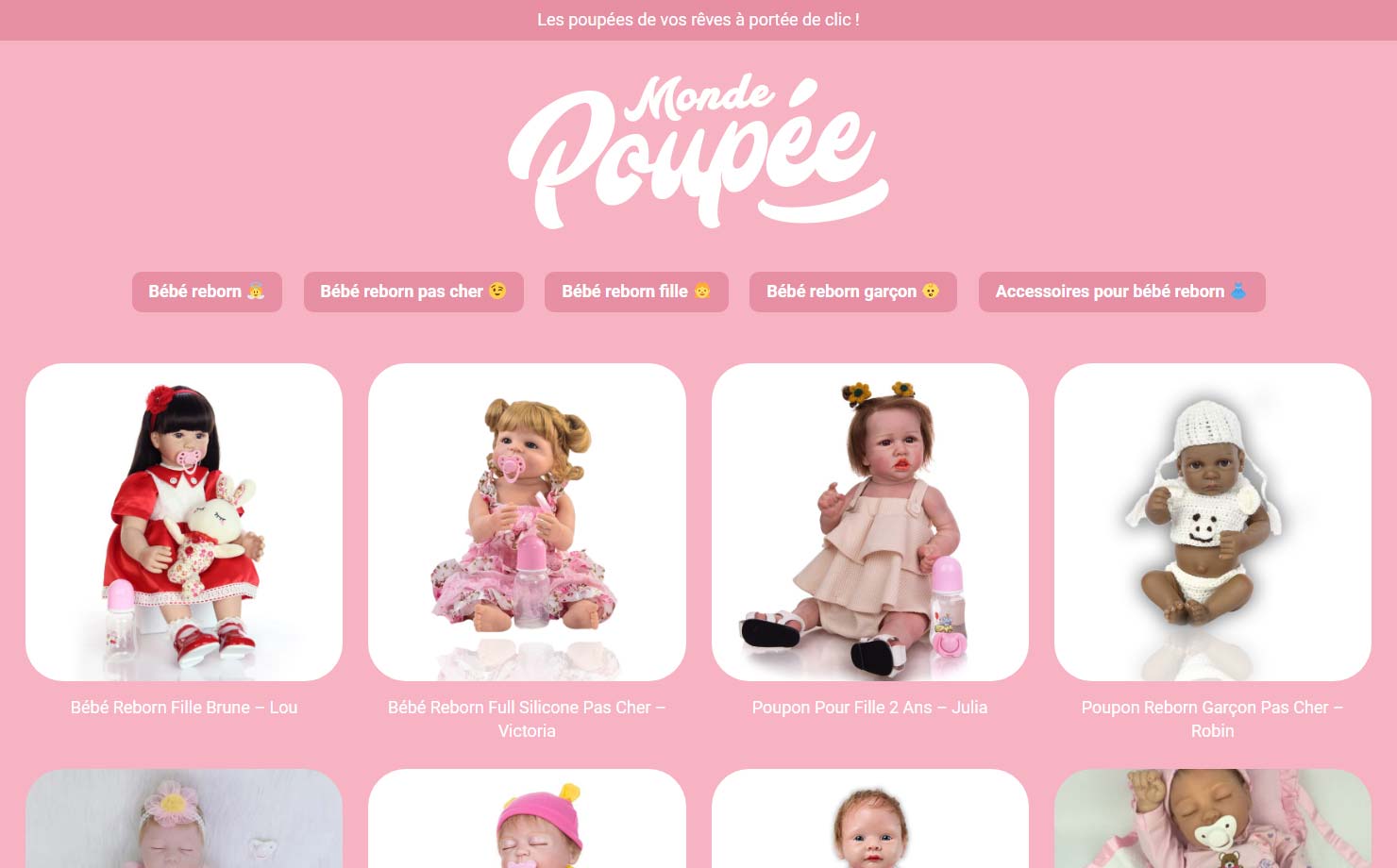 Monde Poupée - Les poupées de vos rêves à portée de clic !