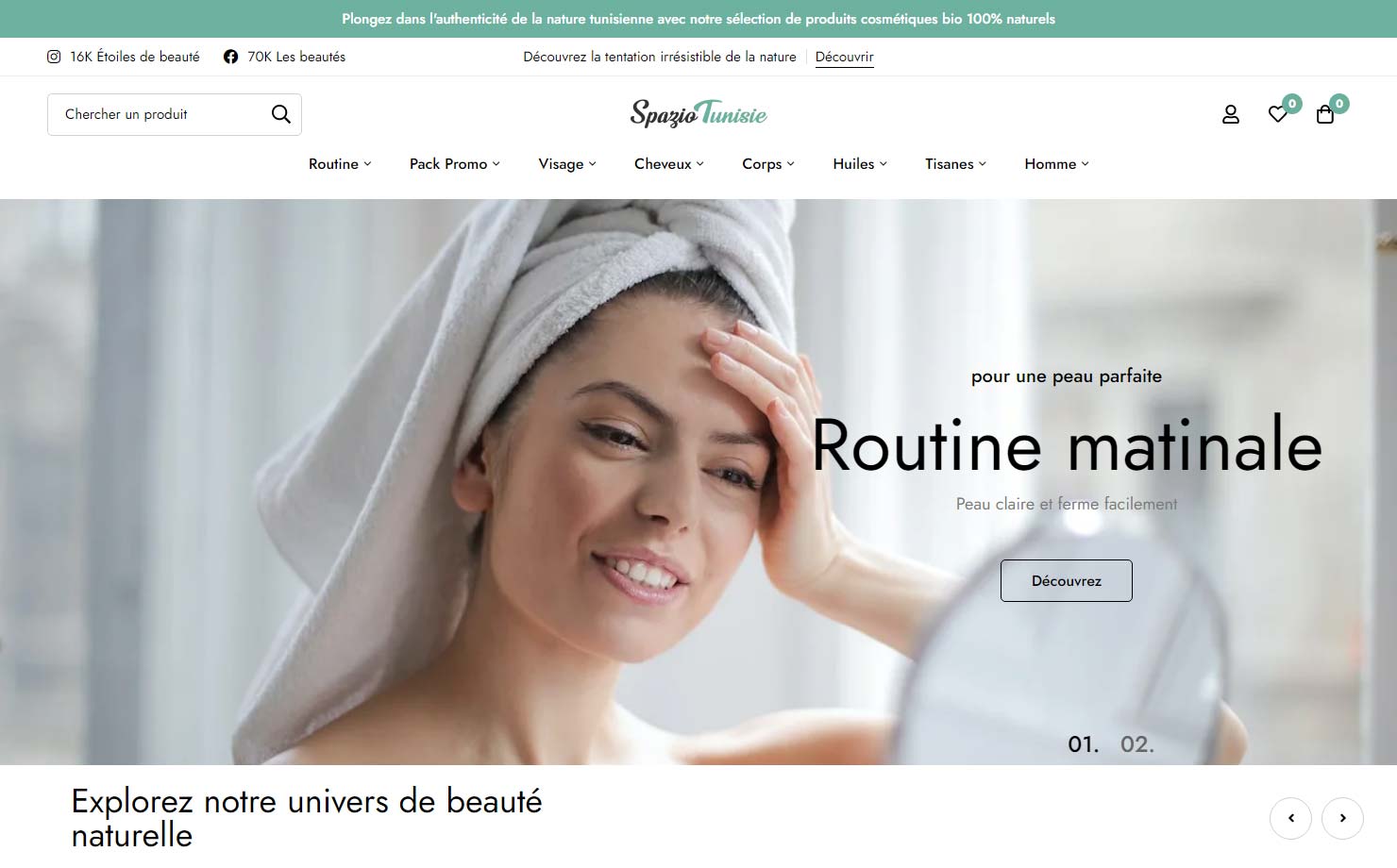 Spazio Tunisie - Cosmétique tunisie