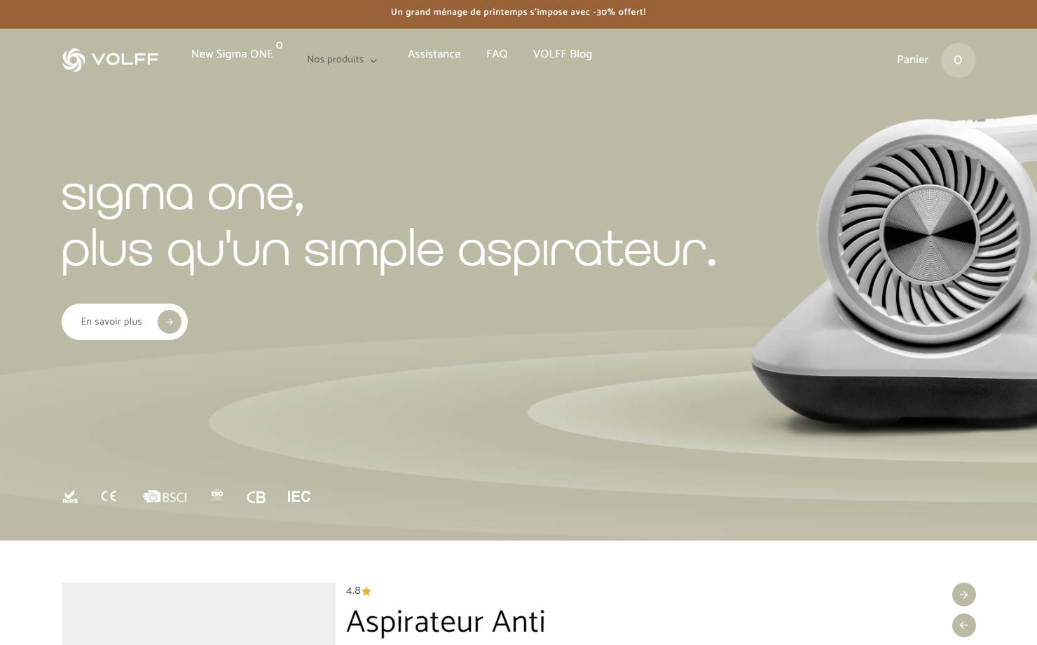 VOLFF - Purificateur d'air & innovation