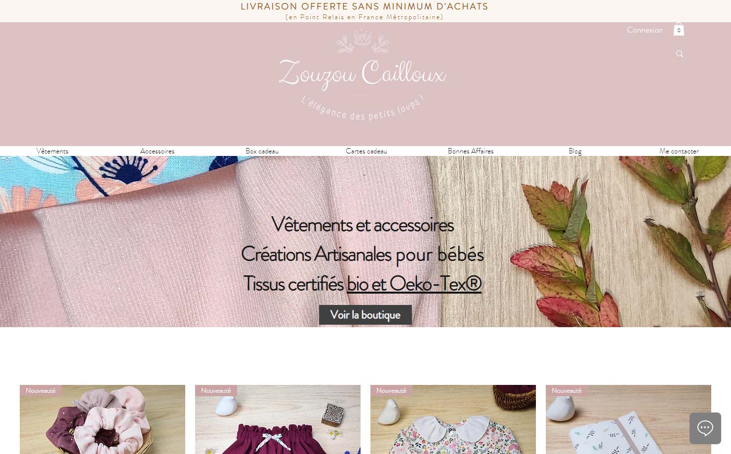 Zouzou Cailloux - Vêtements pour bébé et accessoires pour la famille