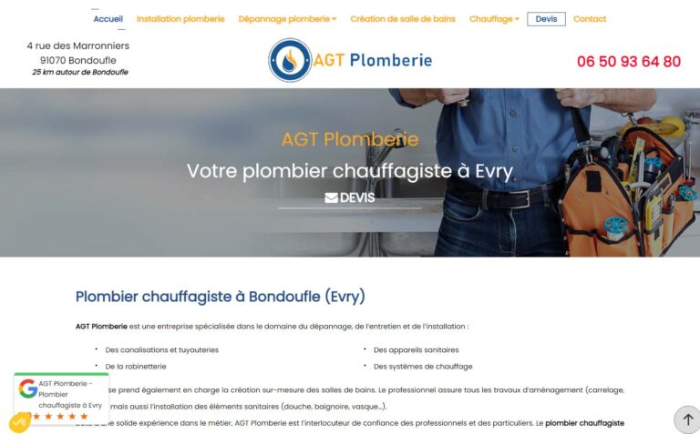 AGT Plomberie - Plomberie à Bondoufle