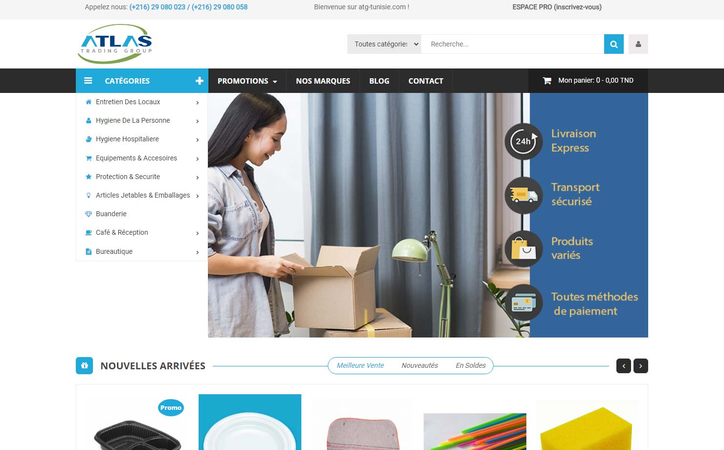 ATG - Grossiste produit hygiène et buanderie en Tunisie