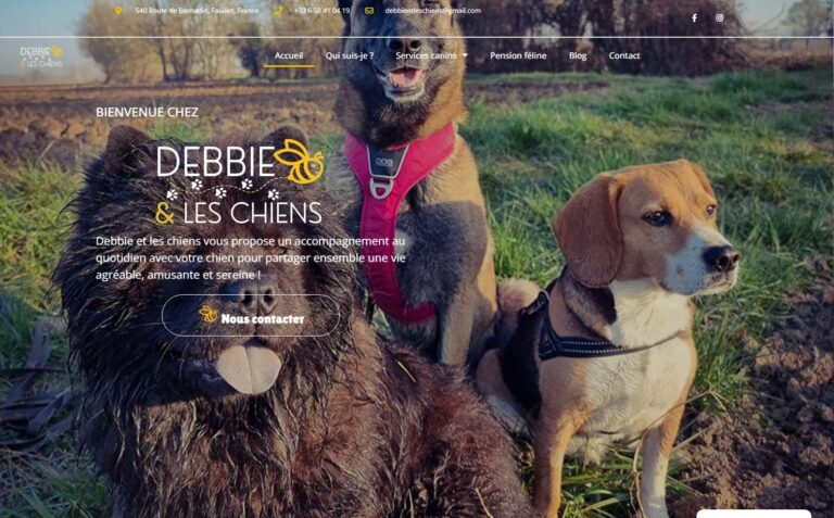 Debbie et les chiens