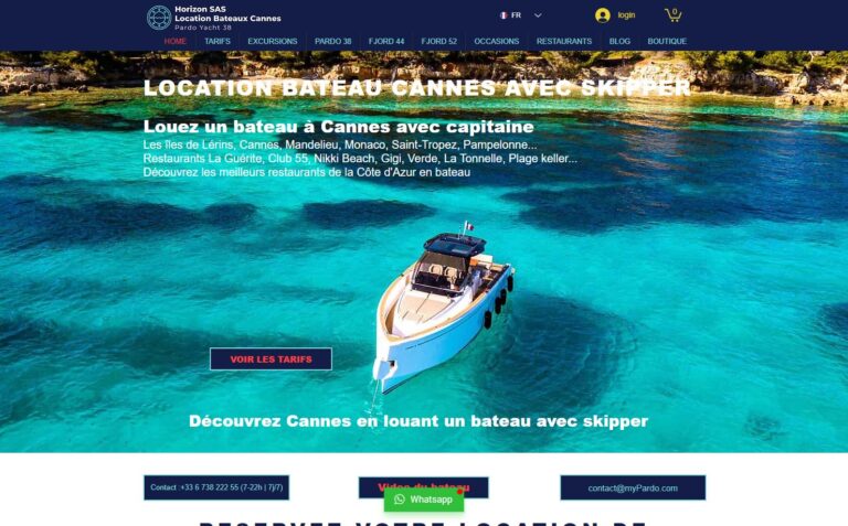 Horizon SAS - Location bateau Cannes avec skipper