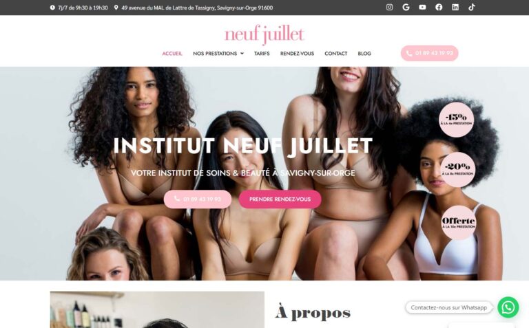 Institut neuf juillet - Institut de beauté et soins