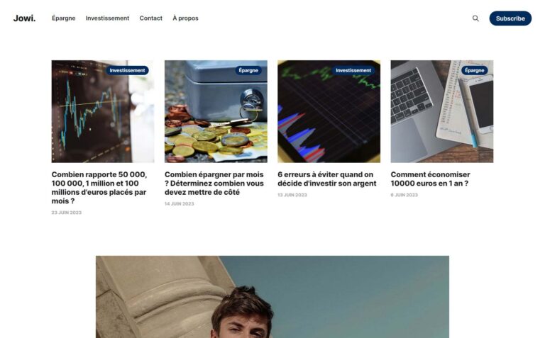 Jowi - Blog épargne et investissement