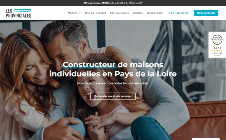 Les Provinciales - Constructeur de maisons individuelles dans les Pays de la Loire