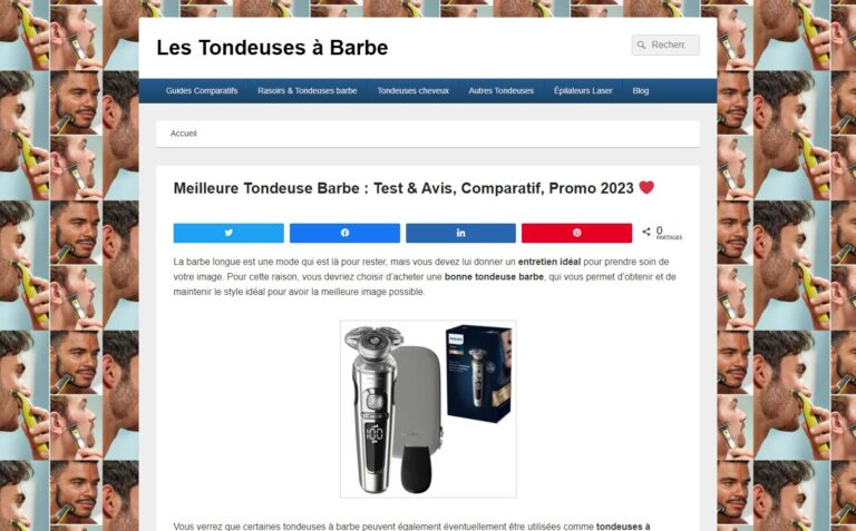 Les tondeuses à barbe - Blog beauté et rasage