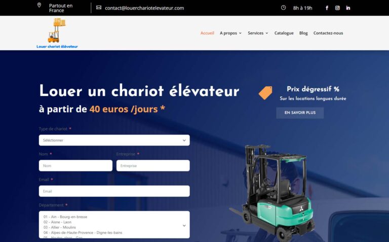 Louer chariot élévateur