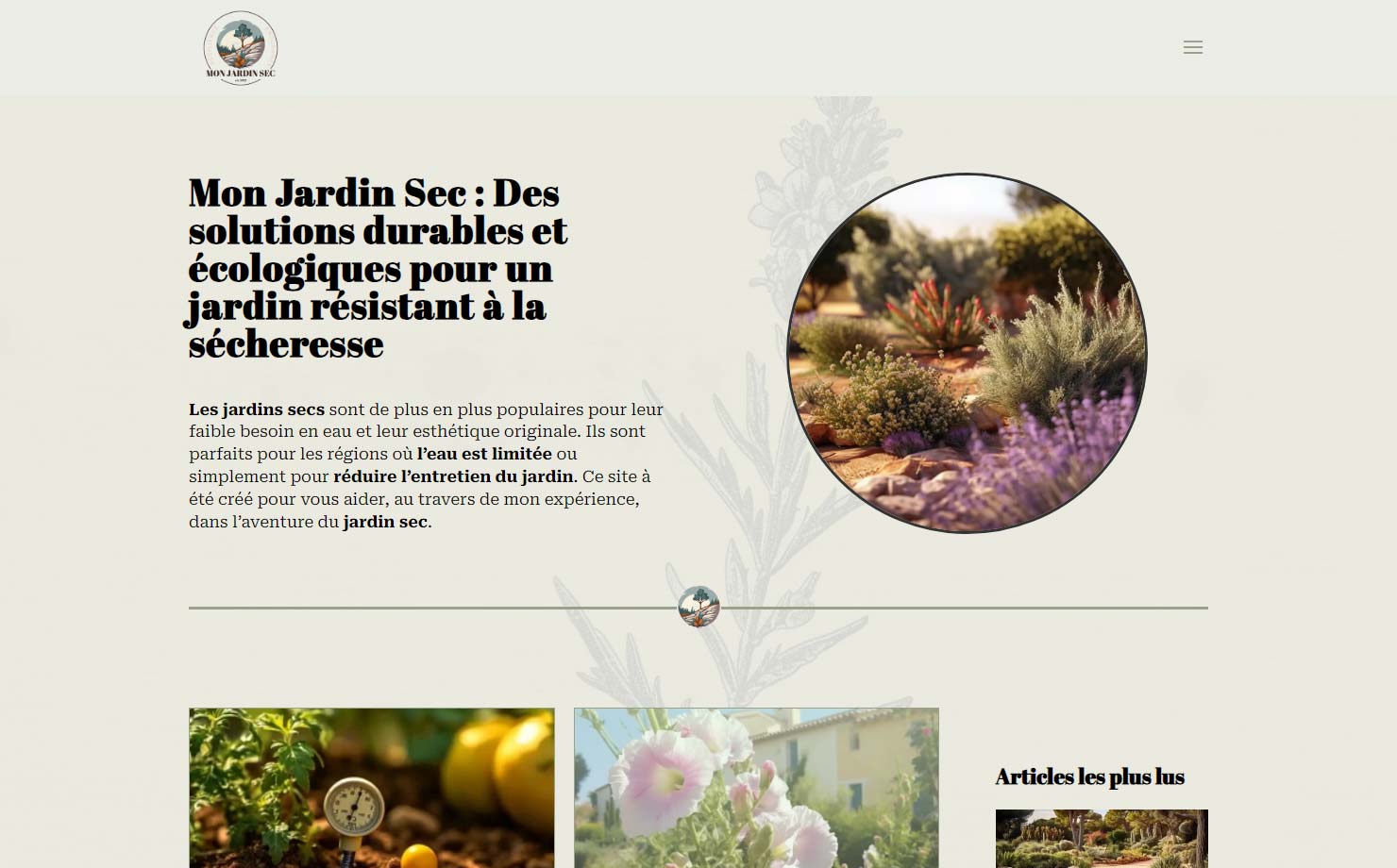 Mon Jardin Sec - Conseils et Astuces pour la création et l'entretien d'un jardin sec