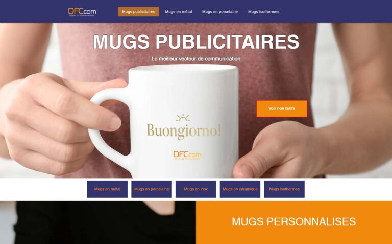 Mugs publicitaires - Grand choix de mugs promotionnels