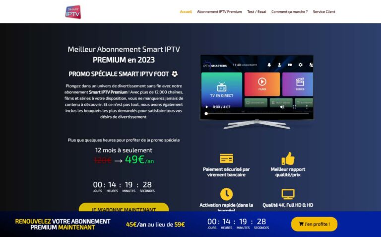 Smart IPTV - Abonnement VIP