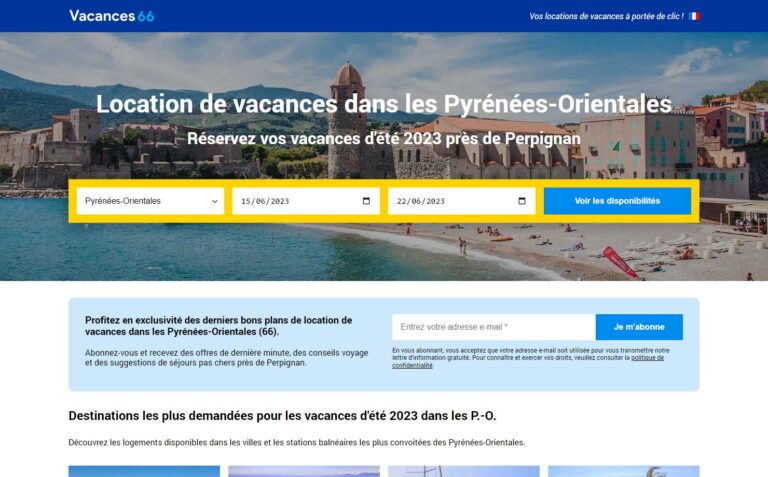 Vacances 66 - Location de vacances dans les Pyrénées-Orientales (66)