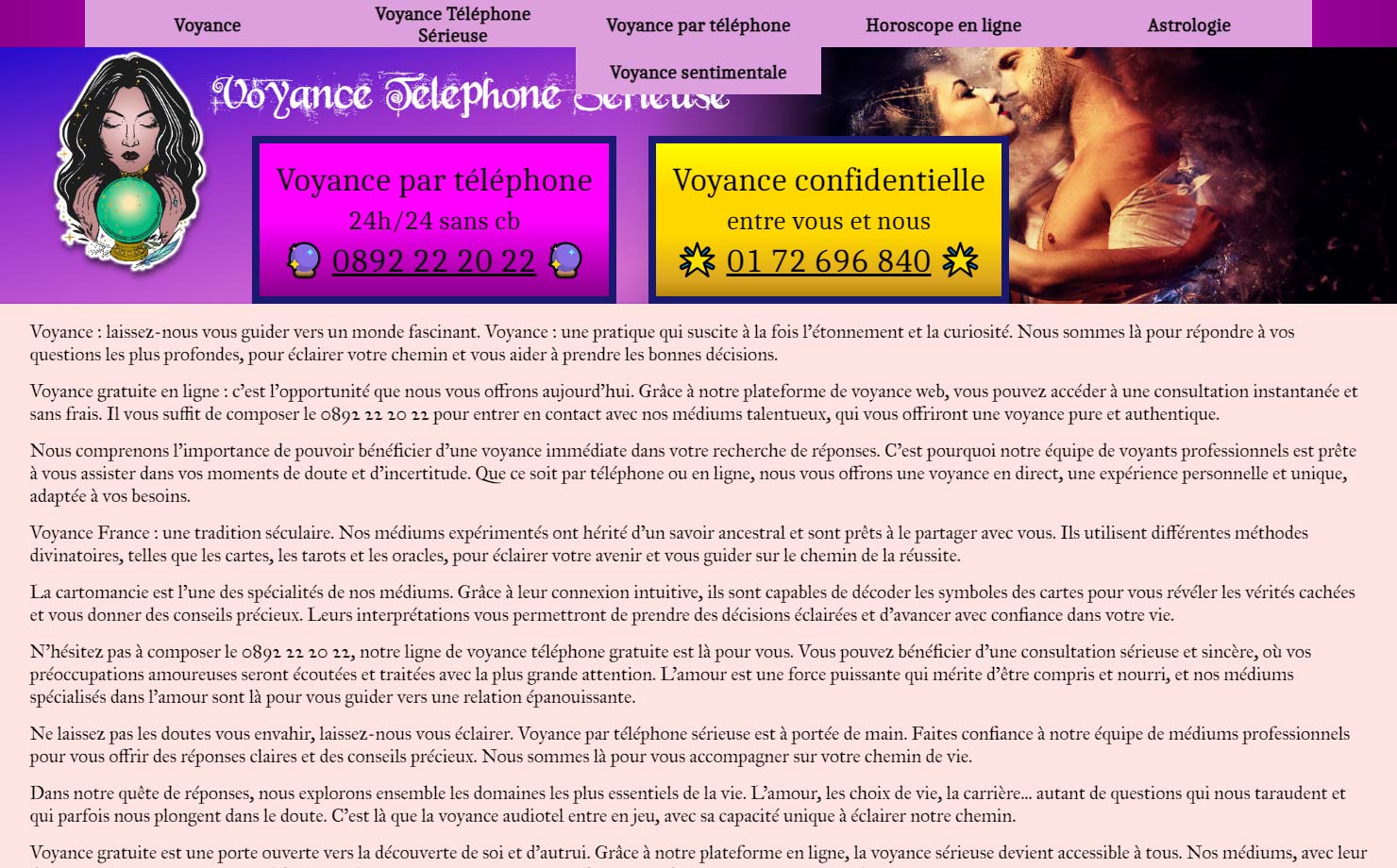 Voyance Téléphone Sérieuse - Site de voyance par téléphone