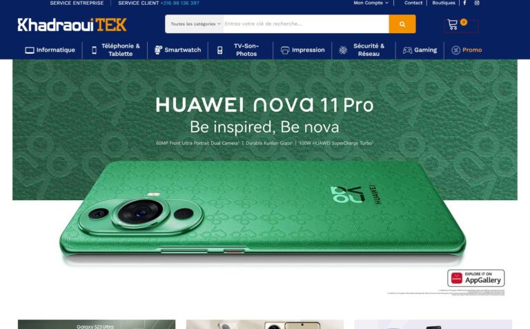 Khadraoui TEK - Site de vente en ligne Tunisie