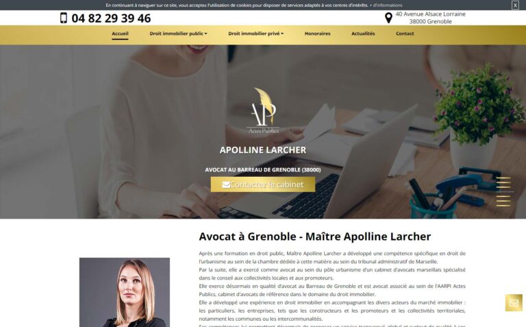 Maître Apolline Larcher - Avocat à Grenoble