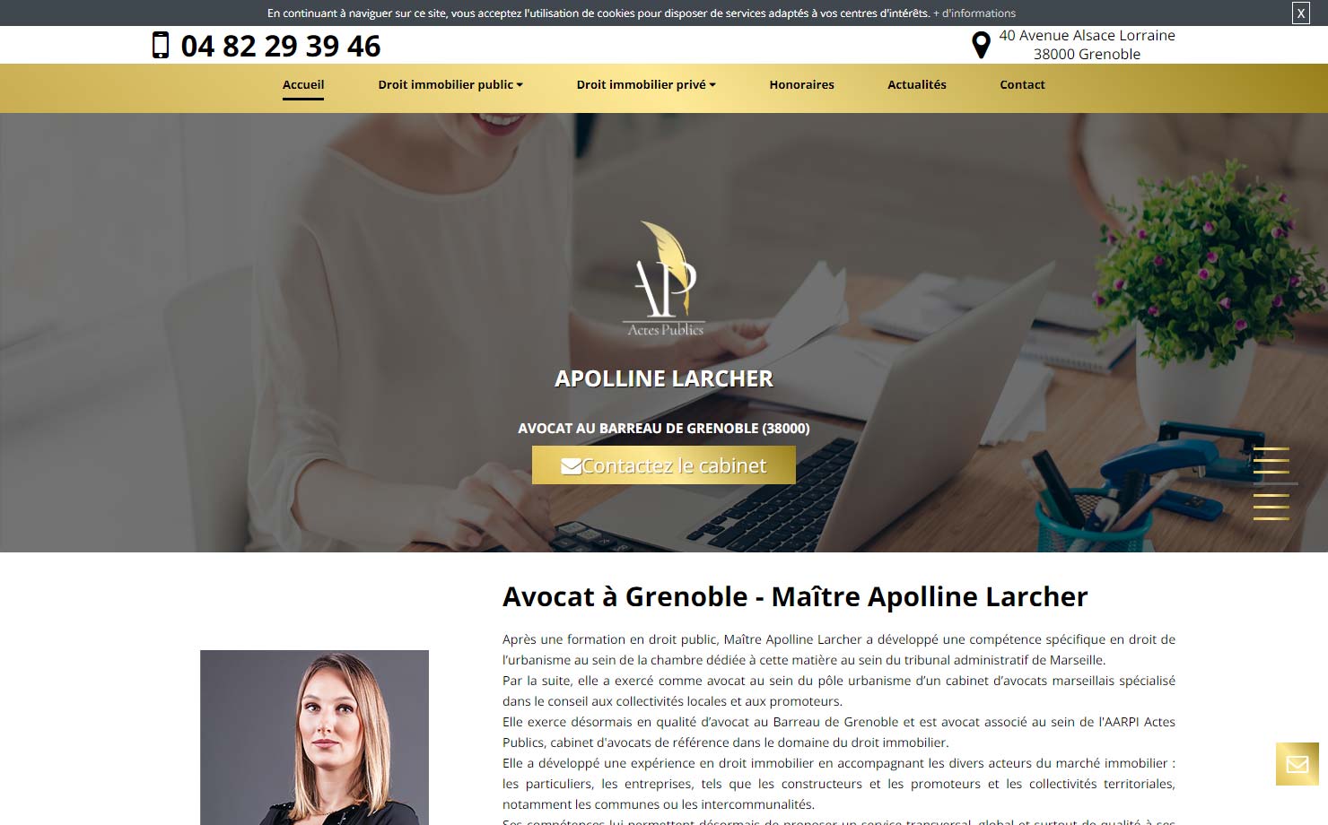 Maître Apolline Larcher - Avocat à Grenoble
