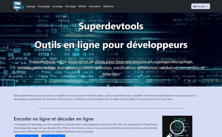 SuperDevTools - Outils en ligne