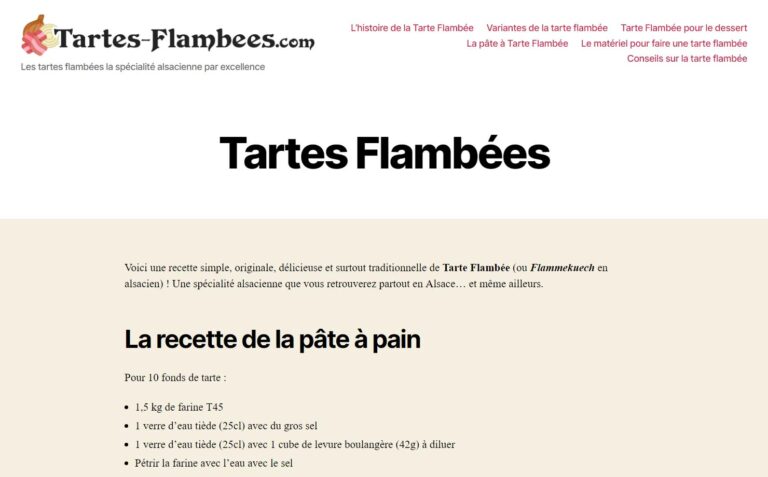 Tartes-Flambees.com - Recettes et conseils d'alsaciens