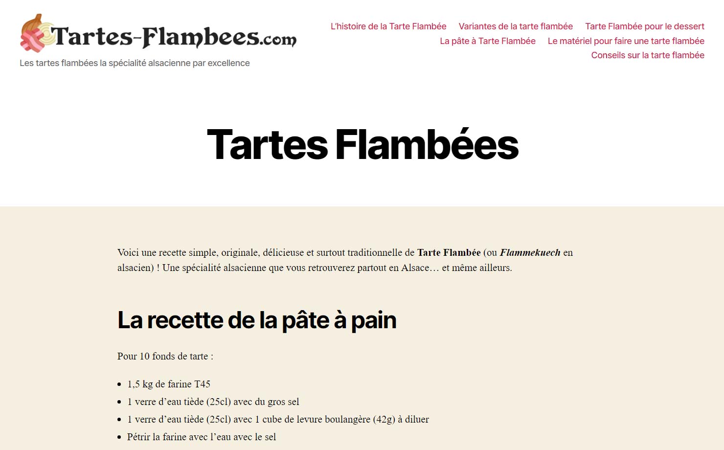 Tartes-Flambees.com - Recettes et conseils d'alsaciens